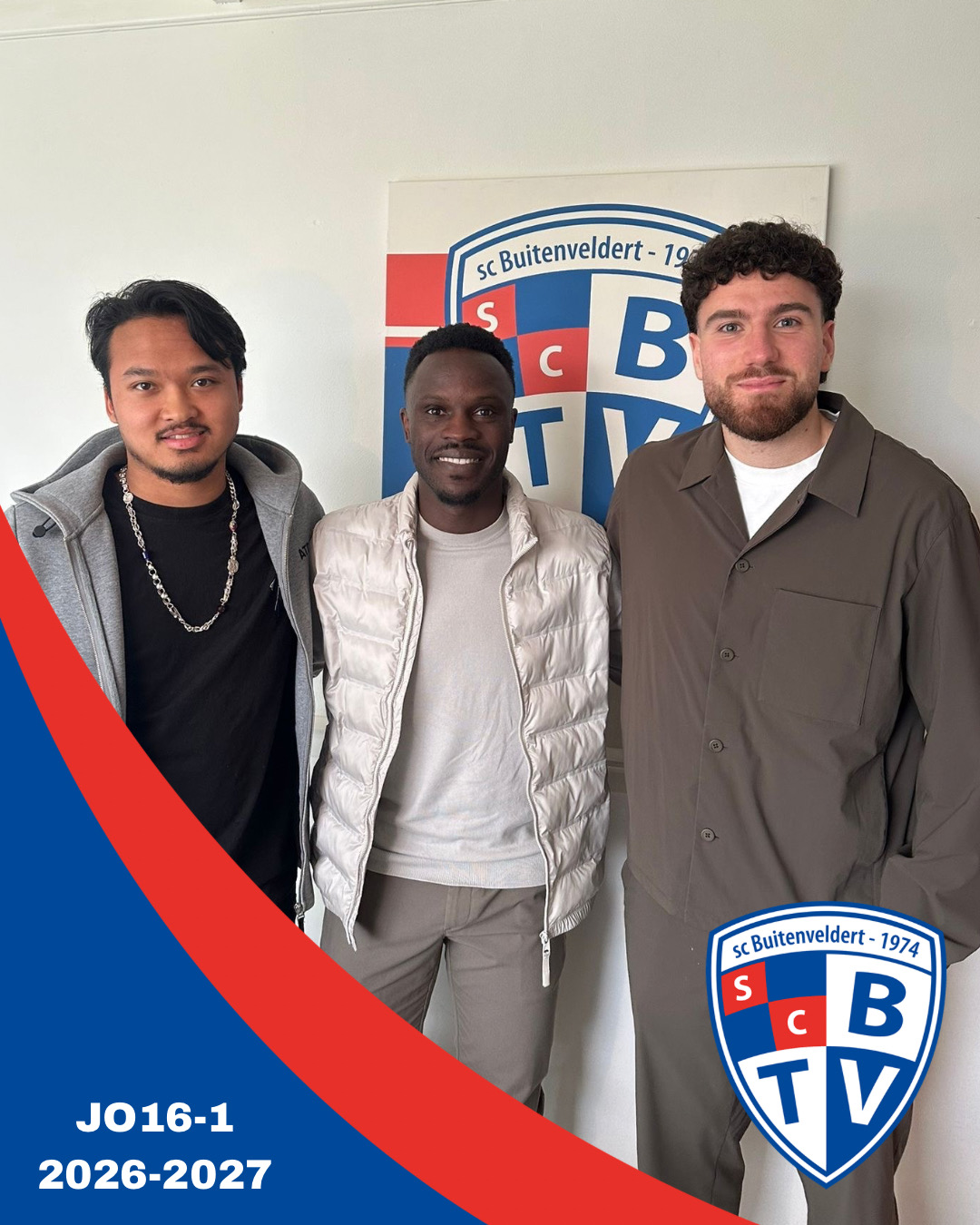 Nieuw trainersduo JO16-1 zaterdag