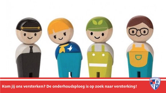 Versterking gezocht voor onze onderhoudsploeg