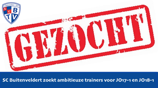SC Buitenveldert zoekt ambitieuze trainers voor JO17-1 en JO18-1