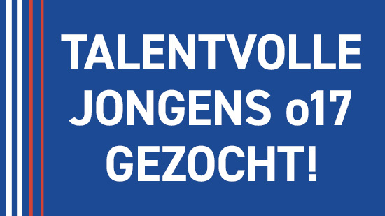 Talentvolle o17 spelers gezocht